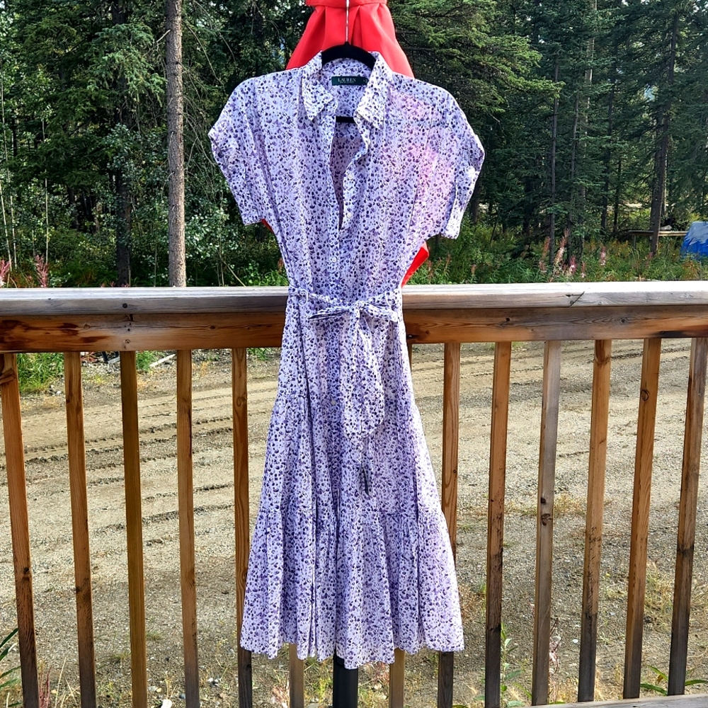 Lauren Ralph Lauren Purple Floral Dress